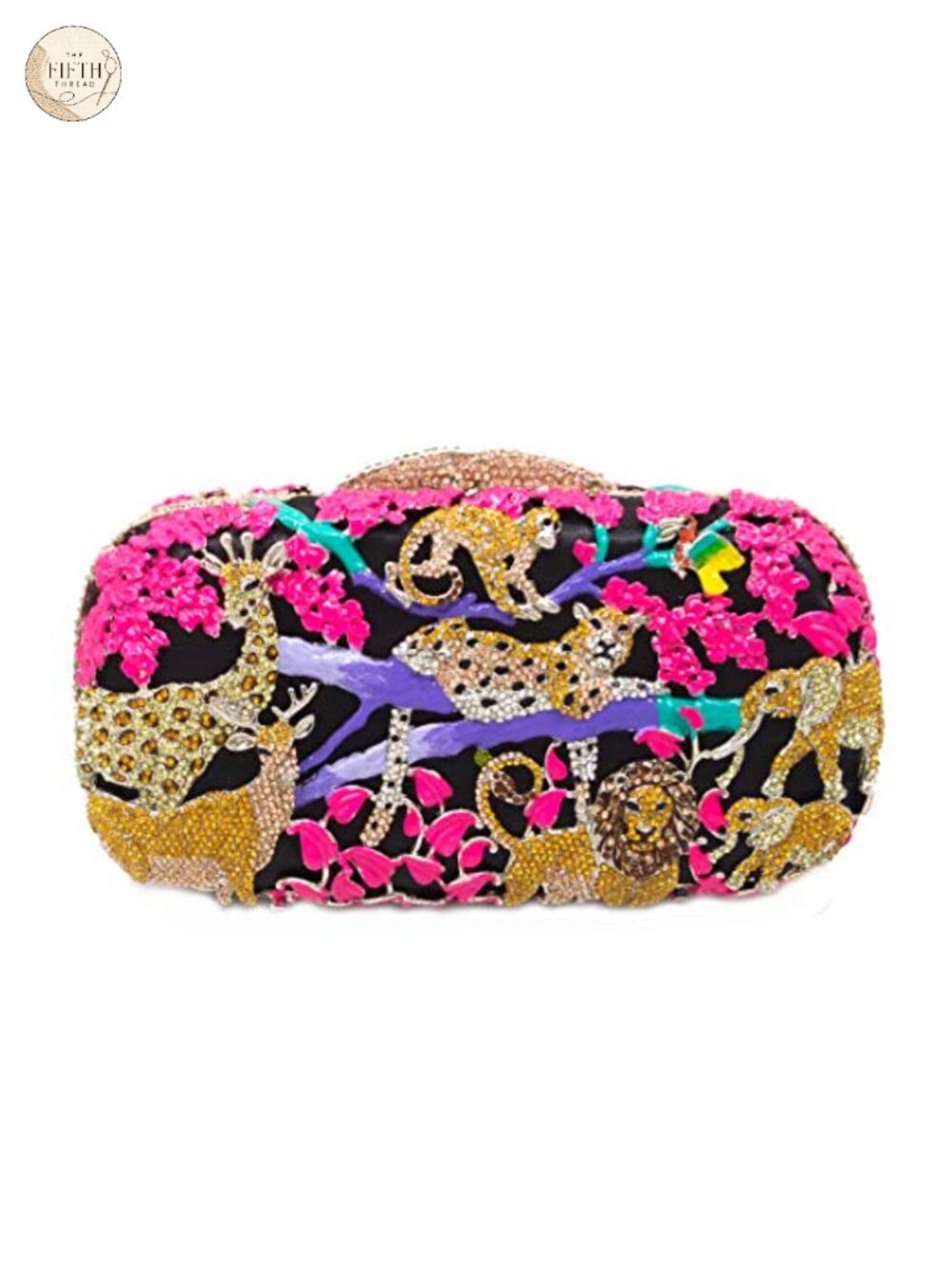 Rhinestone Animal Crystal Clutch Evening Bag Mini Formal Party Purse